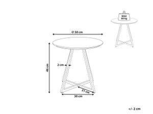 Table d'appoint ATOKA Noir - Marron - Bois manufacturé - 30 x 46 x 50 cm