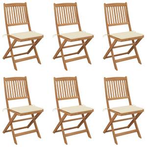 Chaise de jardin 3012935-1 (lot de 6) Crème - Largeur : 48 cm