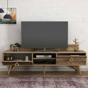 TV Lowboard Yakamoz Walnuss Braun - Holzwerkstoff - 180 x 49 x 30 cm