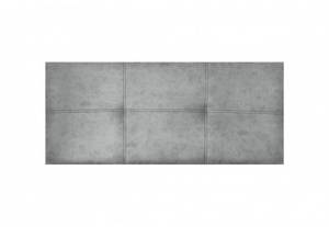 Tête de lit en tissu Dalia 115x50 Blanc - Profondeur : 115 cm