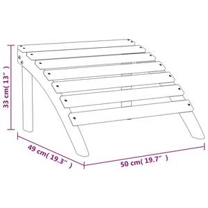 Gartenstuhl 3145015 (2er Set) Braun - Massivholz - Holzart/Dekor - 75 x 90 x 84 cm