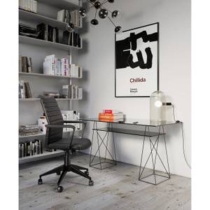 Tréteaux de bureau Polar noirs set de 2 Noir - Métal - 31 x 74 x 49 cm