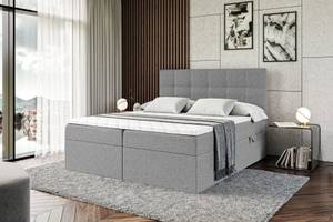 Boxspringbett MARCE Hellgrau - Breite: 180 cm - H3