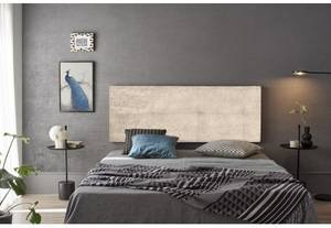 TÊTE DE LIT EN TISSU CALA BEIGE 190 Beige - Profondeur : 190 cm