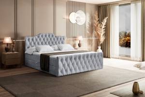 Boxspringbett VILA-1-Z Grau - Breite: 180 cm - H3