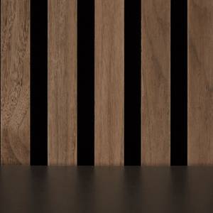 Wandpaneel 2622 Schwarz - Braun - Holzwerkstoff - Textil - 60 x 120 x 3 cm