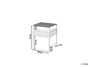 Feuerstelle für Holz SHIGA Schwarz - Metall - 40 x 53 x 40 cm