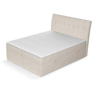 Boxspringbett Evie Beige - Breite: 142 cm