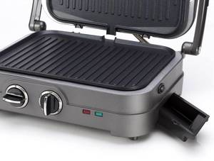 Kontaktgrill Style Grau - Metall - 33 x 2 x 37 cm