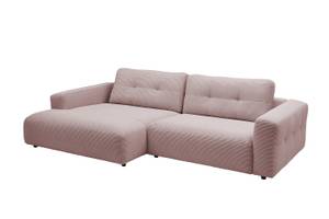 Ecksofa MIKA Pink - Ecke davorstehend links - Longchair davorstehend links