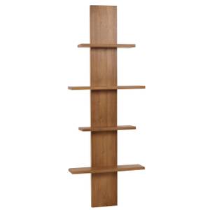 Teak-Wandregal M72 Braun - Holzart/Dekor - Holz teilmassiv - 56 x 151 x 15 cm