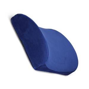 Coussin de soutien lombaire ergonomique Bleu - Textile - 31 x 12 x 35 cm