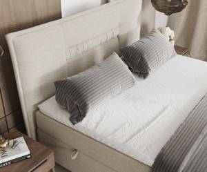 Boxspringbett Koussi I Taschenfederkern Creme - Breite: 160 cm