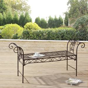 Banc de Jardin Cossila Métal Marron