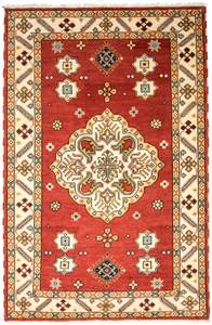 Orientteppich - 301x198cm Rot - Naturfaser - 198 x 2 x 301 cm