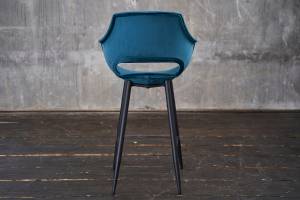 Tabouret de bar ZAJA Velvet 76cm Bleu