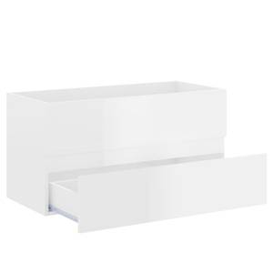 Meuble lavabo avec bassin 3007833-3 Blanc brillant - Largeur : 90 cm