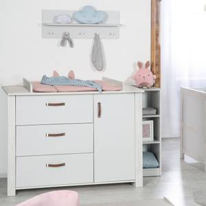 Set de chambre bébé Mila 2 pcs Gris - Bois manufacturé