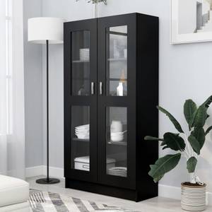 Vitrinenschrank 3005130-2 Schwarz - Höhe: 150 cm