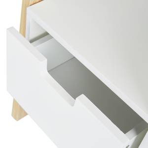 Garderobenständer mit Ablage Braun - Weiß - Bambus - Holzwerkstoff - 65 x 140 x 31 cm