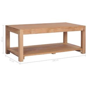 Couchtisch 282849 Braun - Massivholz - Holzart/Dekor - 50 x 40 x 100 cm