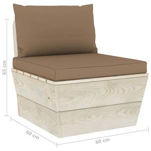 Mobilier de jardin (lot de 6) 3016490-10 Taupe