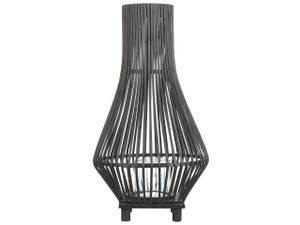 Lanterne LEYTE Noir - Bambou - 30 x 58 x 30 cm