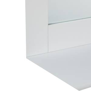 Weißer Wandspiegel mit Ablage Weiß - Holzwerkstoff - Glas - 40 x 43 x 13 cm