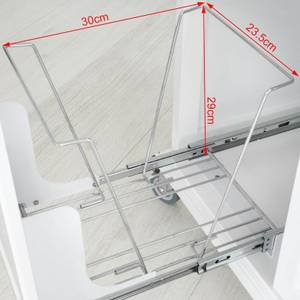 Kücheninsel FKW33-W Weiß - Holz teilmassiv - 107 x 95 x 49 cm