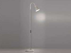 Kleine Vintage Stehlampe Leselampe Grau Grau - Metall - 18 x 121 x 18 cm
