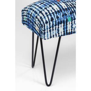 Banc Desna Bleu - Textile - 80 x 45 x 30 cm