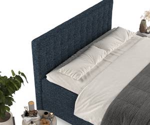 Premium Boxspringbett Milo Marineblau - 140 x 114 x 212 cm