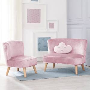 Lil Sofa Set inkl. Sofa, Sessel & Kissen Hellrosa