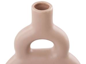 Blumenvase KOZANI Beige - Porzellan - 17 x 28 x 9 cm