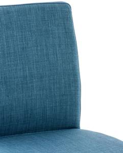 Barhocker Cadiz 2er Set Blau - Silber