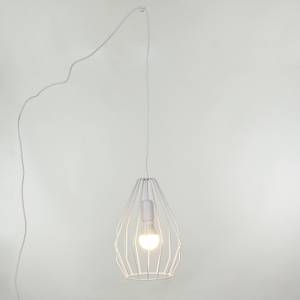 Lampe à suspension BRICK Blanc - Bois manufacturé - Métal - 22 x 580 x 22 cm