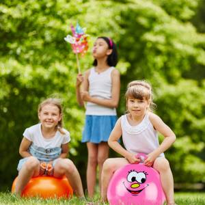 Hüpfball für Kinder Pink