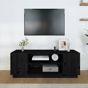 TV-Schrank D948 Schwarz - Massivholz - 35 x 41 x 110 cm