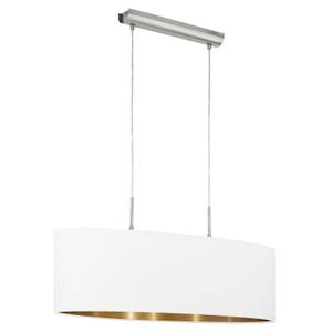 Lampe à suspension PASTERI Blanc - Métal - Textile - 22 x 110 x 75 cm