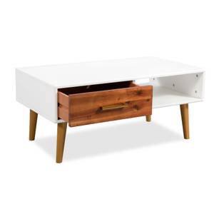 Couchtisch D510 Braun - Massivholz - 50 x 40 x 90 cm