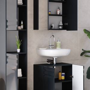 Mobilier de salle de bains Freddy Anthracite brillant