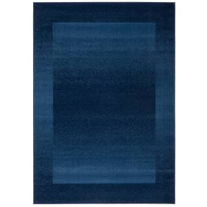 Designer Teppich Samba Modern Bordüre Nachtblau - 120 x 170 cm