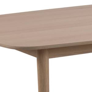 Table à manger Aston Marron - En partie en bois massif - 210 x 75 x 100 cm