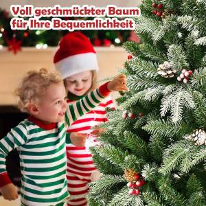 195cm Künstlicher Weihnachtsbaum Grün - Kunststoff - 115 x 195 x 115 cm