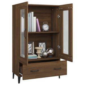 Highboard DE5889 Eiche Schwarzbraun Dekor