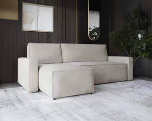 Ecksofa Eckcouch Lugi L Form Sofa Cremeweiß - Ecke davorstehend links