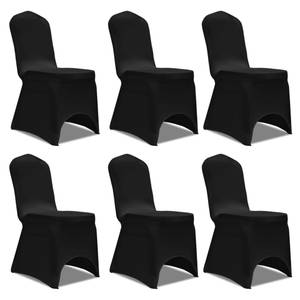 Housse de chaise(lot de 6) 299451-2 Noir