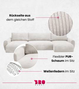 Ecksofa PATI U Weiß