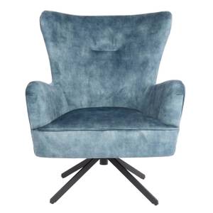 Lounge-Sessel L63 Blau - Textil - 75 x 99 x 65 cm