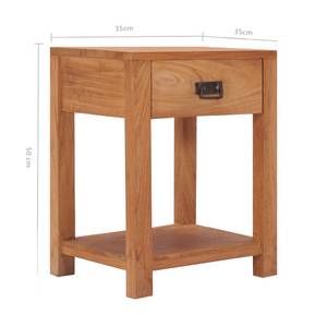 Nachttisch 287231 Braun - Massivholz - Holzart/Dekor - 35 x 50 x 35 cm